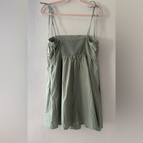 Altar’d State Marsha Pleated Mini Dress Mint Green Size L - Picture 7 of 15
